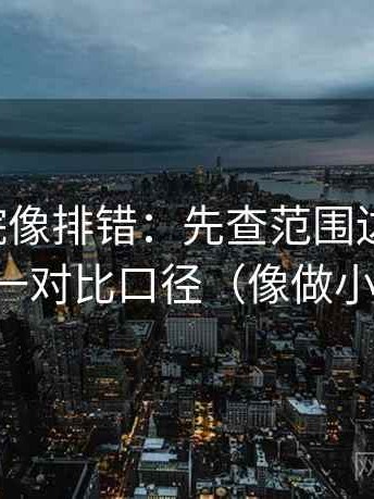 星辰影院像排错：先查范围边界清吗，再统一对比口径（像做小流程）