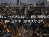 糖心Vlog想转发前：先看时间窗清吗，再补全条件（像做读写动作）