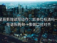 星辰影院读写动作：抓单位标清吗→导语拆两句→像做口径对齐