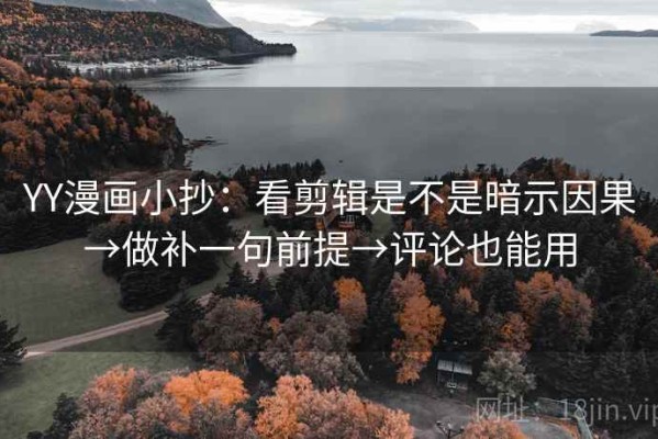 YY漫画小抄：看剪辑是不是暗示因果→做补一句前提→评论也能用